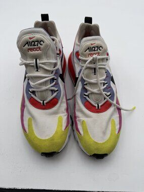 Nike Air Max 270 React Multicolor Lace-Up Athletic Shoes US 9.5 Womens